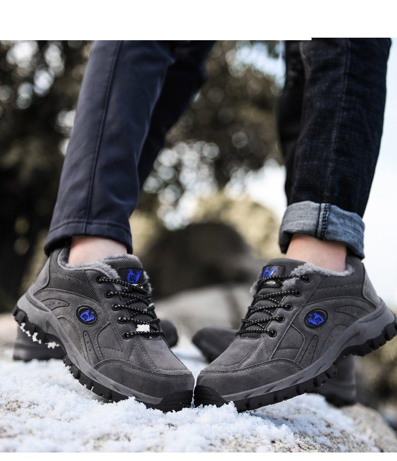 Winter Couple Outdoor Hiking Shoes Warm Lightweight Non Slip Sneakers