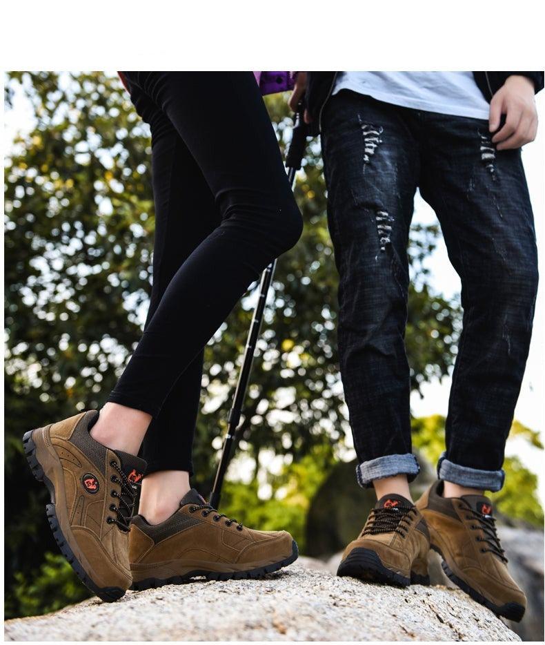 Winter Couple Outdoor Hiking Shoes Warm Lightweight Non Slip Sneakers