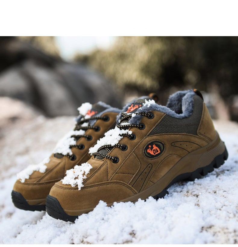 Winter Couple Outdoor Hiking Shoes Warm Lightweight Non Slip Sneakers