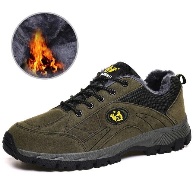 Winter Couple Outdoor Hiking Shoes Warm Lightweight Non Slip Sneakers