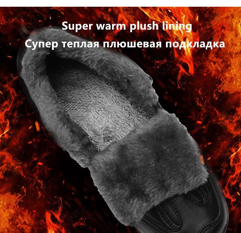 Men’s Winter Snow Boots – Waterproof Fur-Lined Hiking Shoes