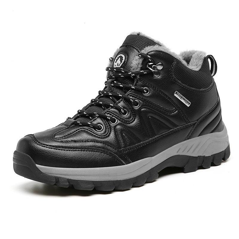 Men’s Winter Snow Boots – Waterproof Fur-Lined Hiking Shoes