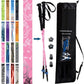 Official Casual Trek Hiking & Walking Poles - Hiking/Trekking Grip w-flip locks, detachable feet and travel bag - pair - For Heights up to 6’2”